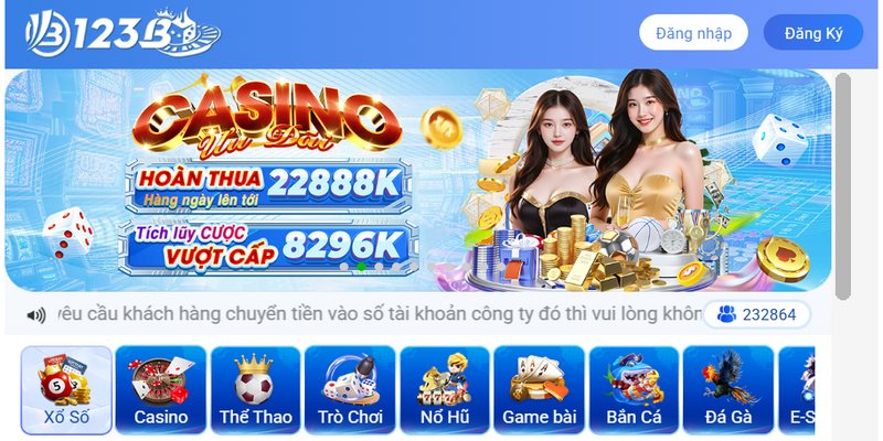 Nếu bạn không thể truy cập thì nguyên nhân có thể 123B đang bảo trì