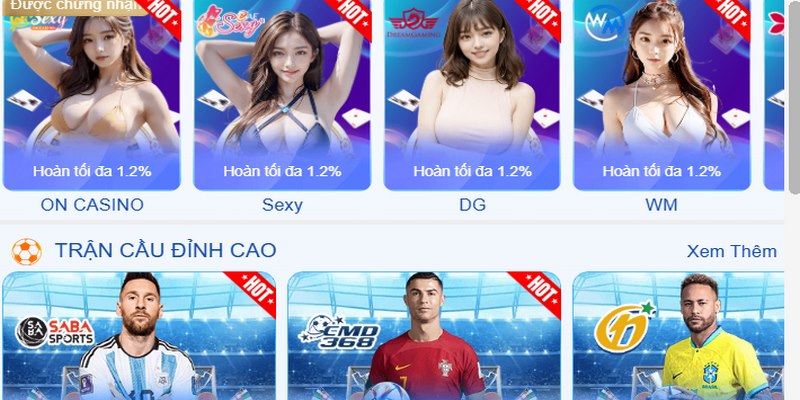 Nhà cái 123B cung cấp nền tảng cá cược thể thao vô cùng đa dạng